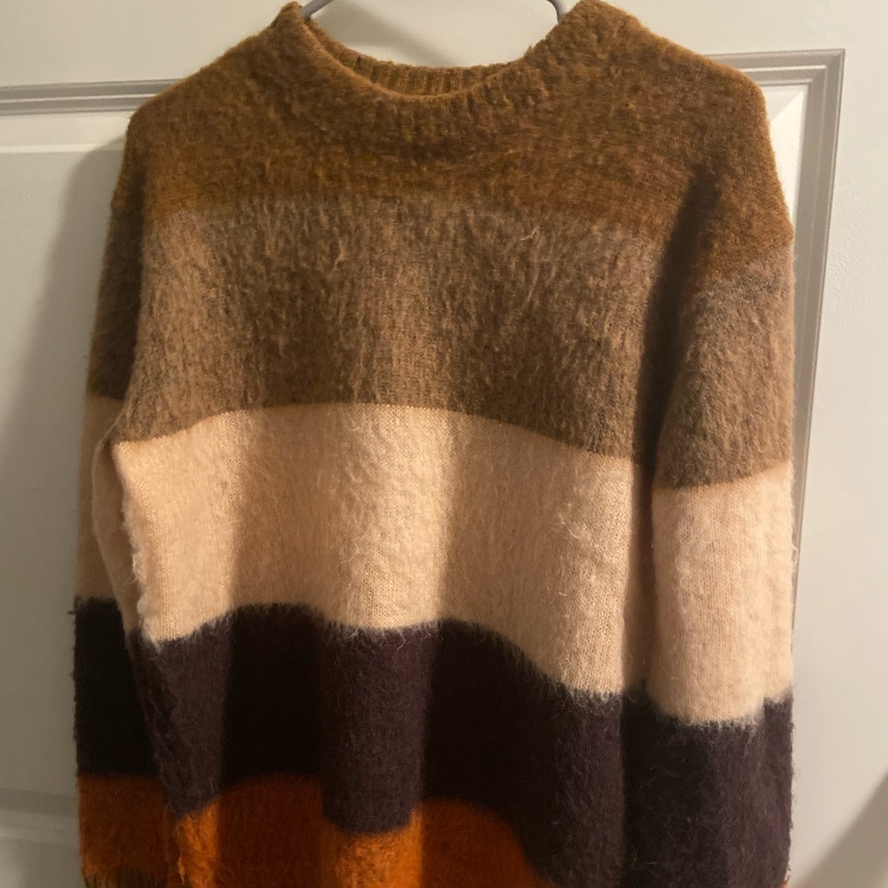 Acne Studios Orange and Brown Sweater
